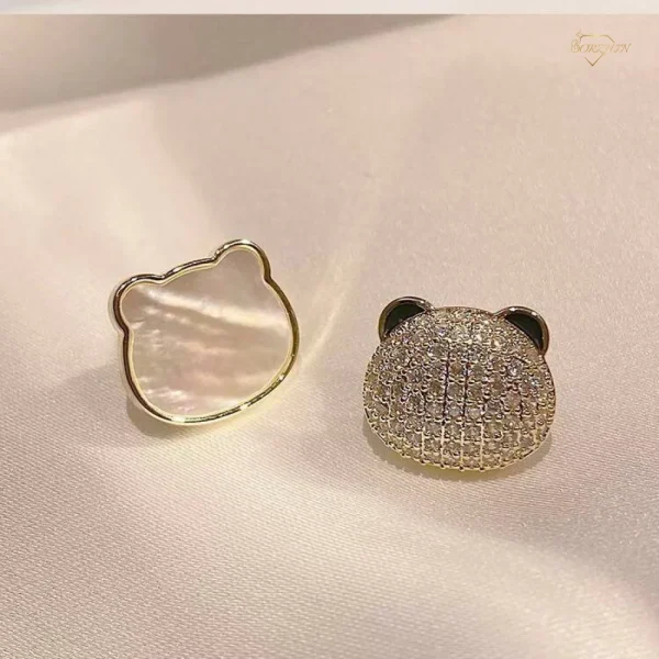 گوشواره استیل پاندا