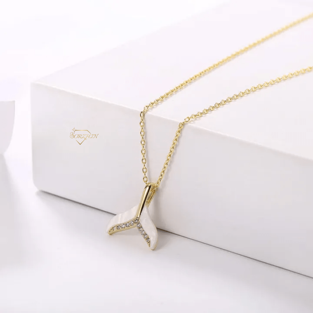 گردنبند استیل زنانه نهنگ گردنبند استیل زنانه نهنگ