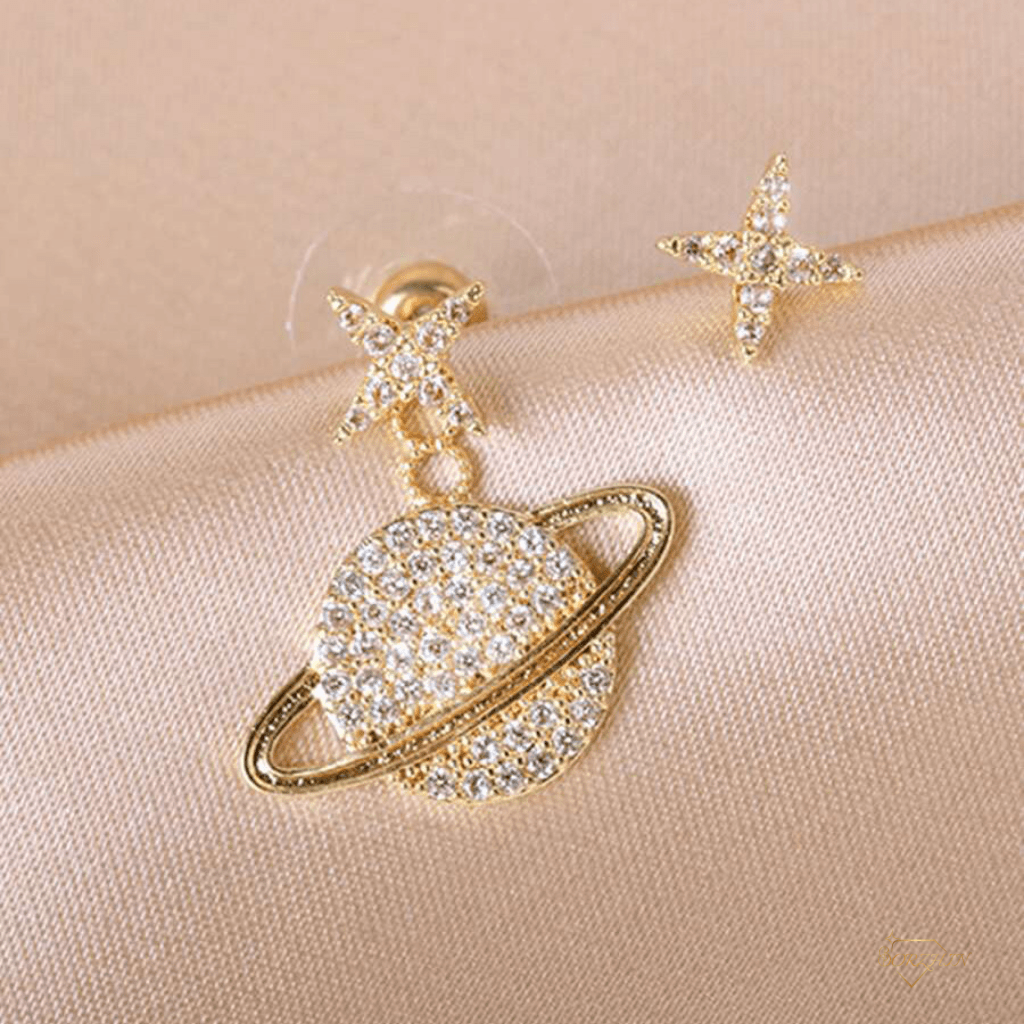 گوشواره استیل زنانه زحل و ستاره