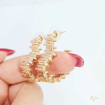 گوشواره استیل زنانه طرح تی