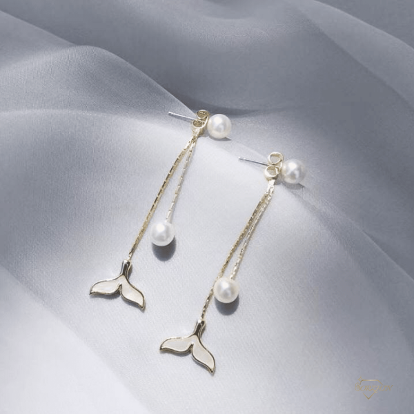 گوشواره استیل زنانه دم وال - Image 3